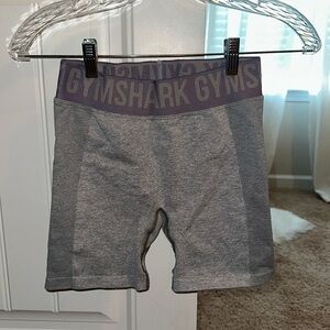 Gymshark Flex Shorts - Light Grey Marl/Blue